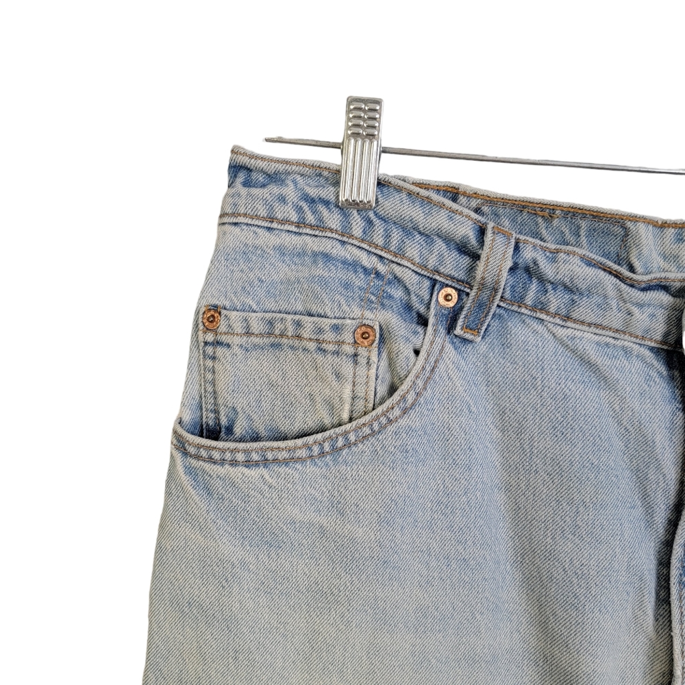 Levi's 560 Vintage 90's Light Wash Hashed Distressed Denim Jeans Men's 36x34 - Picture 4 of 15